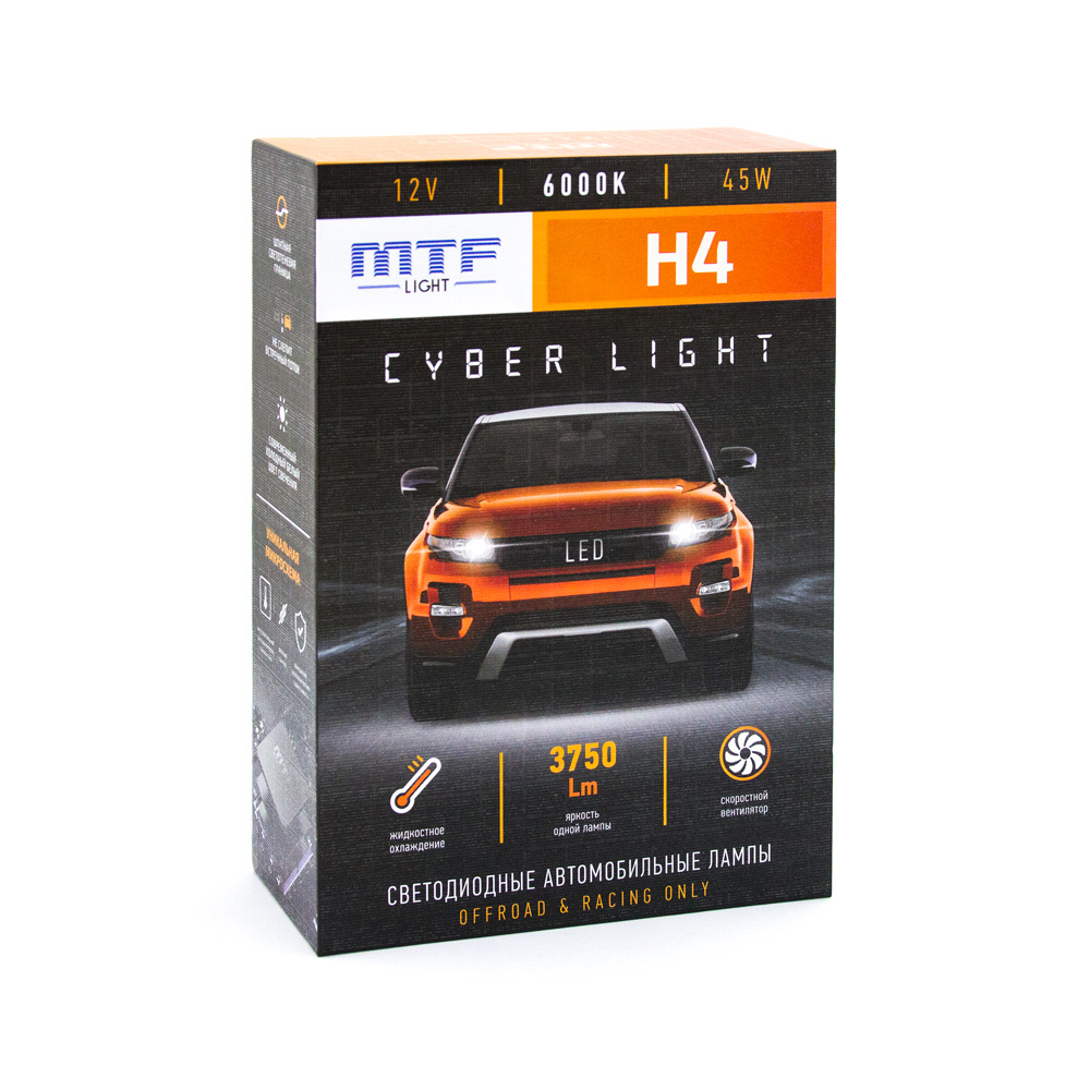 Комплект светодиодных ламп MTF Light, серия CYBER LIGHT H4 - Inlight -  Магазин правильного автосвета