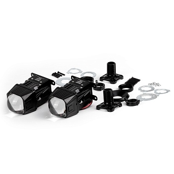 Светодиодные модули ближнего дальнего света MTF Light WIDEBEAM MINI, ЛИНЗОВАННЫЕ, БЕСКОРПУСНЫЕ, 12В, 45/49ВТ, 5500К, 1,5"