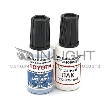 8W1-TOY, Краска карандаш Toyota 8W1 для подкраски сколов 20мл + лак