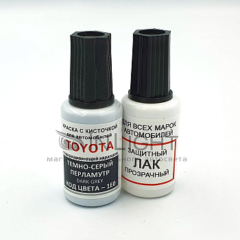 1E0-TOY, Краска карандаш Toyota 1E0 для подкраски сколов 20мл + лак