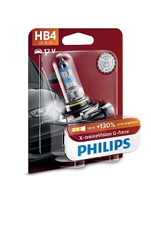 9006XVGB1, Лампа 9006 12V 51W Philips X-treme Vision G-Force, +130% яркости
