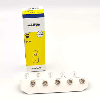 171413000, Лампа Narva T4W 24V, сервисная коробка 10 шт.