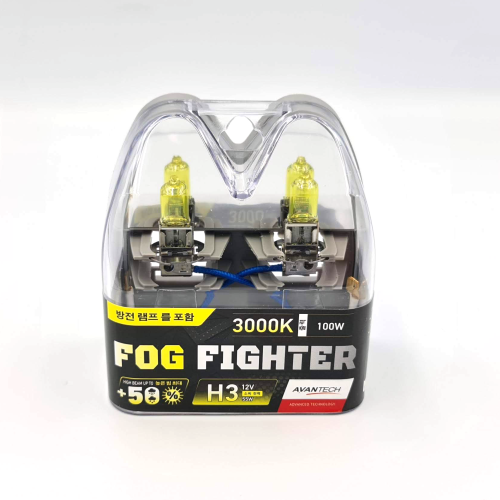 Комплект ламп Avantech Fog Fighter H3 55W, 3000K