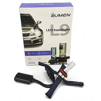 Комплект светодиодных ламп Lumen L9 H11/H8/H9/H16, 6500K
