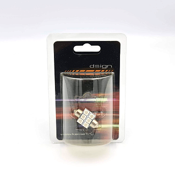 XT11-0005R, Лампа светодиодная dsign, салонная-31mm. 6 SMD диодов, цвет красный
