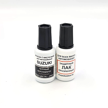 ZMV-SUZ, Краска карандаш Suzuki ZMV для подкраски сколов 20мл + лак