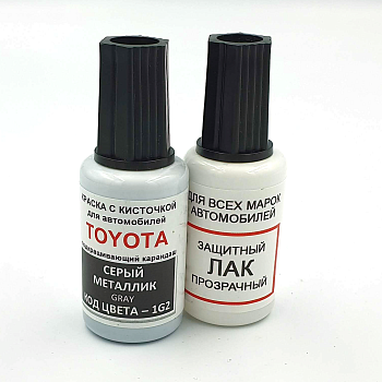 1G2-TOY, Краска карандаш Toyota 1G2 для подкраски сколов 20мл + лак