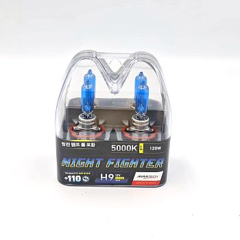 Комплект ламп Avantech Night Fighter H9 65W, 5000K