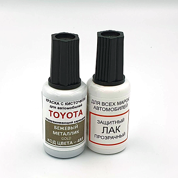 4R3-TOY, Краска карандаш Toyota 4R3 для подкраски сколов 20мл + лак