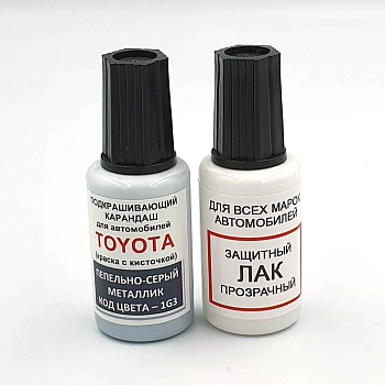 1G3-TOY, Краска карандаш Toyota 1G3 для подкраски сколов 20мл + лак