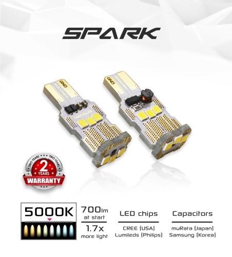 Лампа светодиодная Waymark W16W 5000K