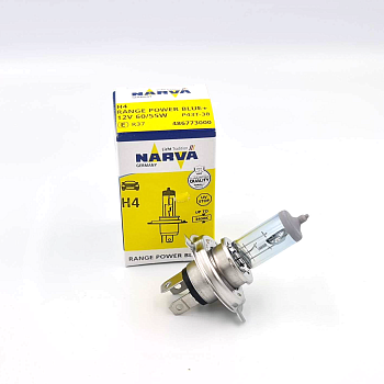 486773000, Лампа Narva H4 RangePowerBlue+ 12V 60/55W