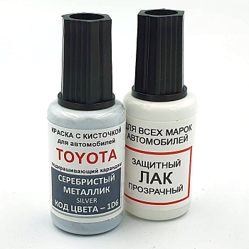 1D6-TOY, Краска карандаш Toyota 1D6 для подкраски сколов 20мл + лак
