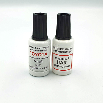 068-TOY, Краска карандаш Toyota 068 для подкраски сколов 20мл + лак