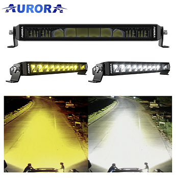 ALO-S6-10-R5H1, Светодиодная балка Aurora белый + желтый, 10 дюймов