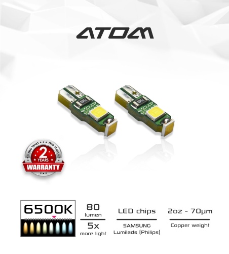 Лампа светодиодная WayMark T5 Atom 6500K