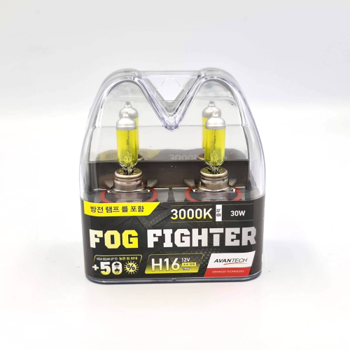 Комплект ламп Avantech Fog Fighter H16, 12V, 19W, 3000K