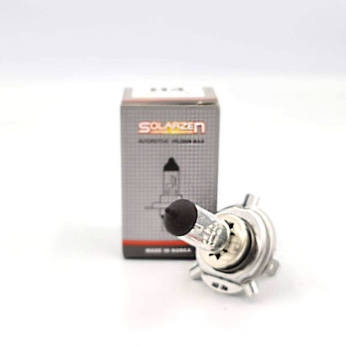 Автолампа галогенная Solarzen H4 12V 100/90W, прозрачное стекло