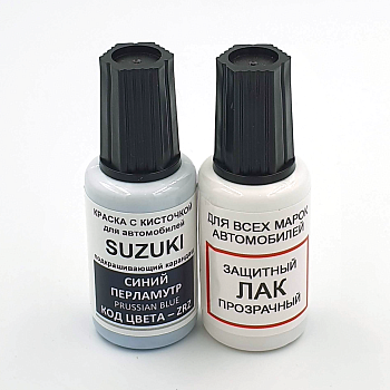 ZRZ-SUZ, Краска карандаш Suzuki ZRZ для подкраски сколов 20мл + лак