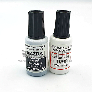 35J-MAZ, Краска карандаш Mazda 35J для подкраски сколов 20мл + лак