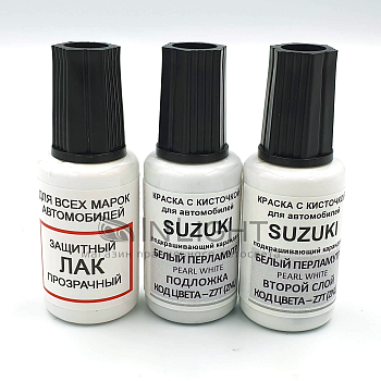 Z7T-SUZ, Краска карандаш Suzuki Z7T для подкраски сколов 20мл * 2 + лак