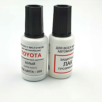 058-TOY, Краска карандаш Toyota 058 для подкраски сколов 20мл + лак