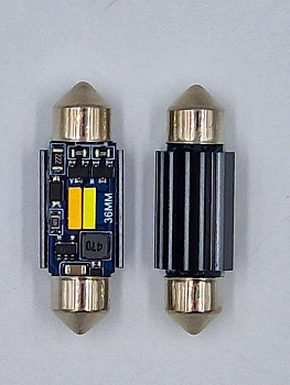 Лампа светодиодная T11, 36mm теплый + холодный свет